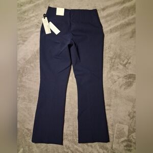 NEW! Rachel Zoe Flared Hi-Rise Kick-Flare Black Stretch Dress Pants Sz 6 $70